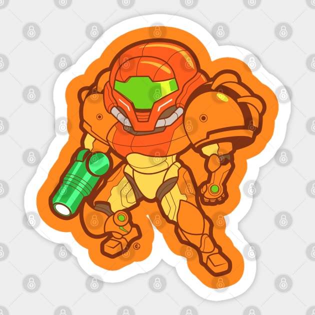 Samus I Am! Sticker by Chizel